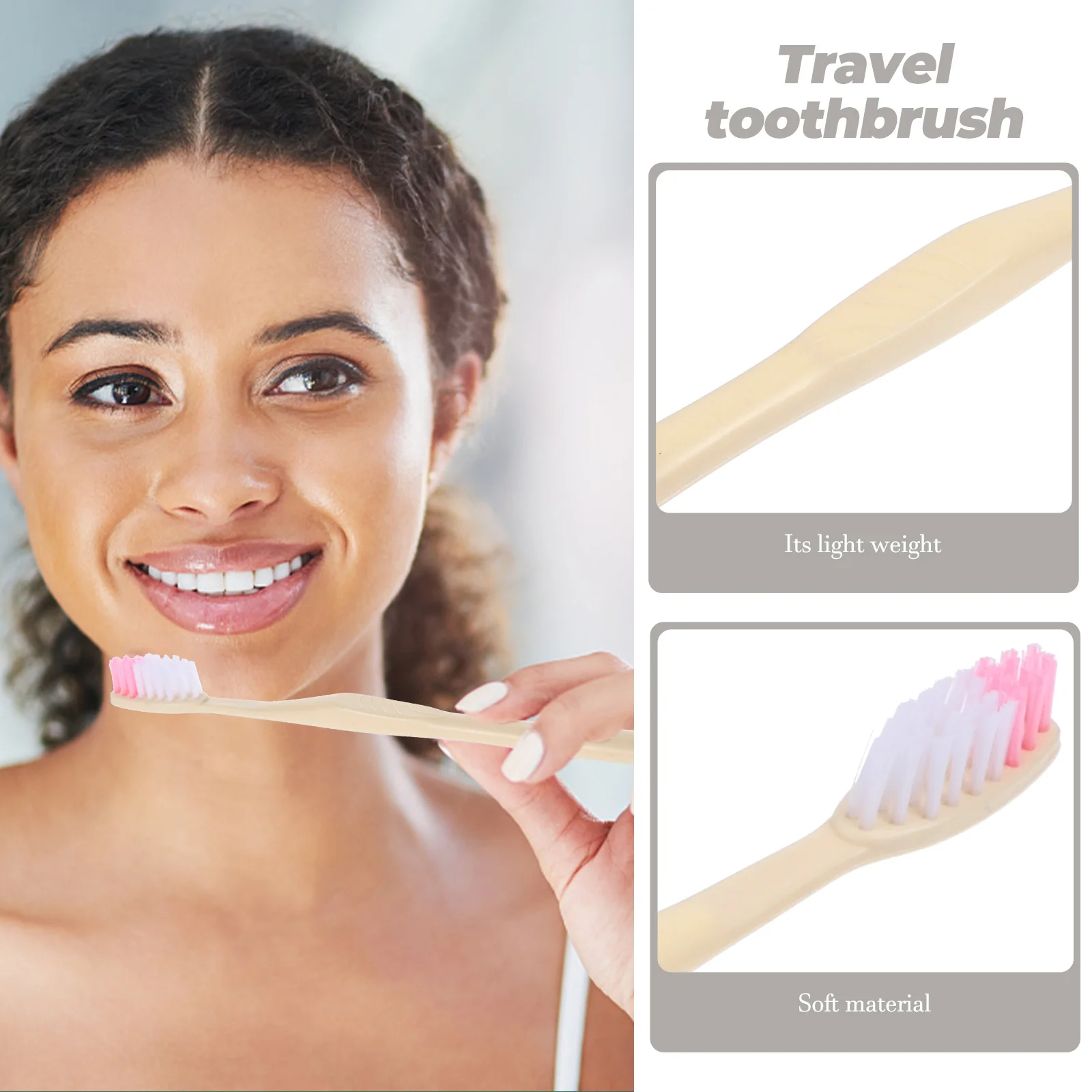 100pcs Disposable Toothbrush With Toothpaste Hotel Accessory Travel Dental Cleaning Kit Teeth Supply Set Mini Manual Toothbrush