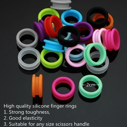 High Quality Silicone Rings for Hair Scissor Pet Scissors 72/144/288pcs Mix Colors Professional Hair Scissors Accessories