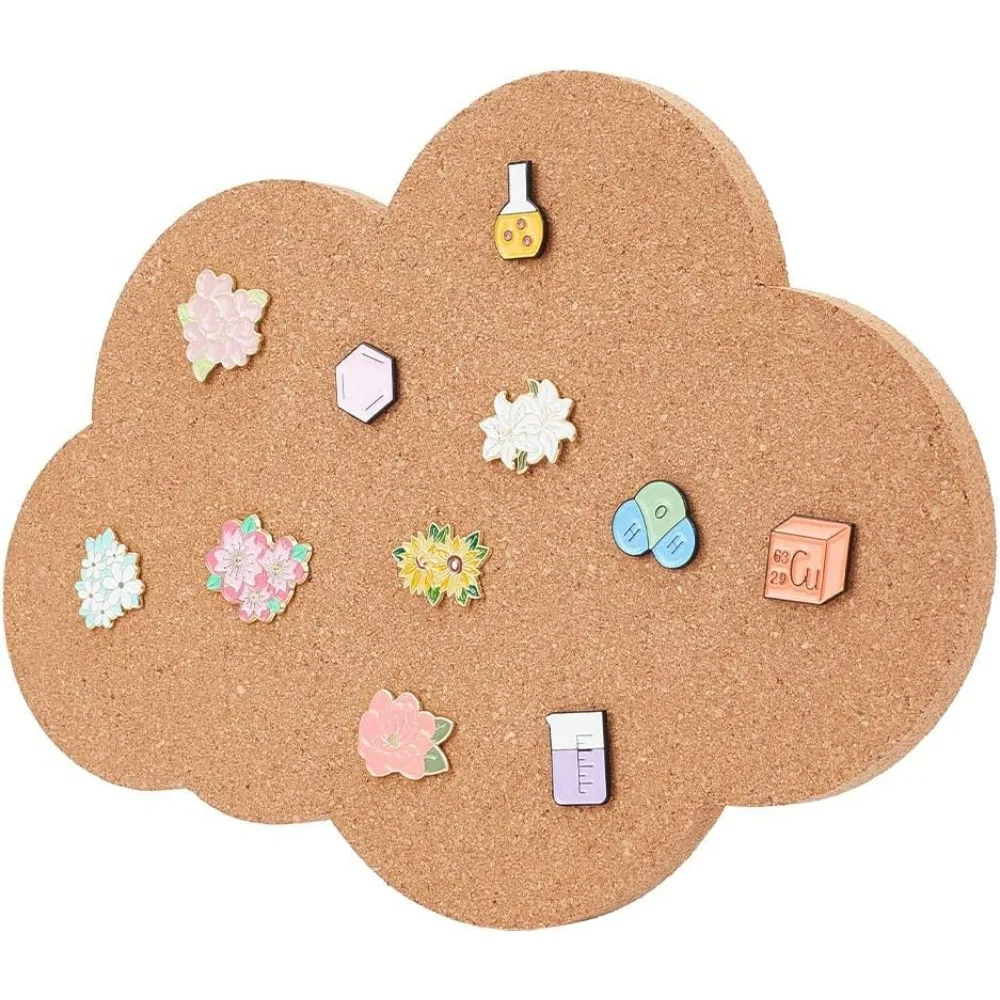 

Pin Display Cork Board Cloud Cork Brooch Board 0.5inch Thick Pin Board Wooden Bulletin Display Board Wall Mounted Cork Board