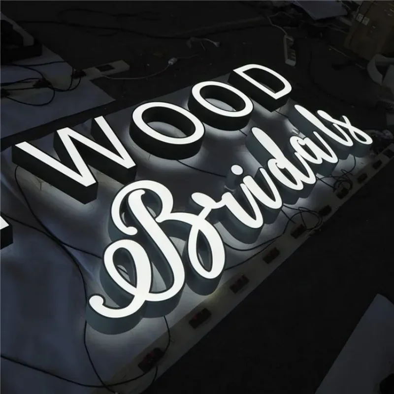 Customized 3D stainless steel gold letters, silver letters, personalized identification signs, factory direct sales