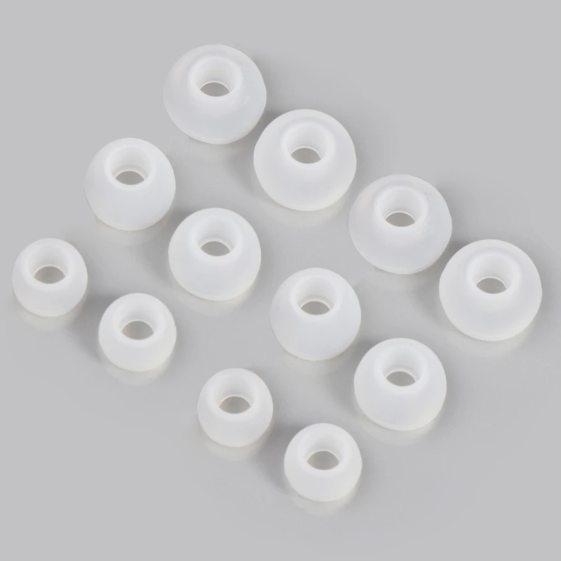 12Pcs Silicone Buds Ear Tips S L Sizes Earbuds Soft Rubber Flexible Eartips