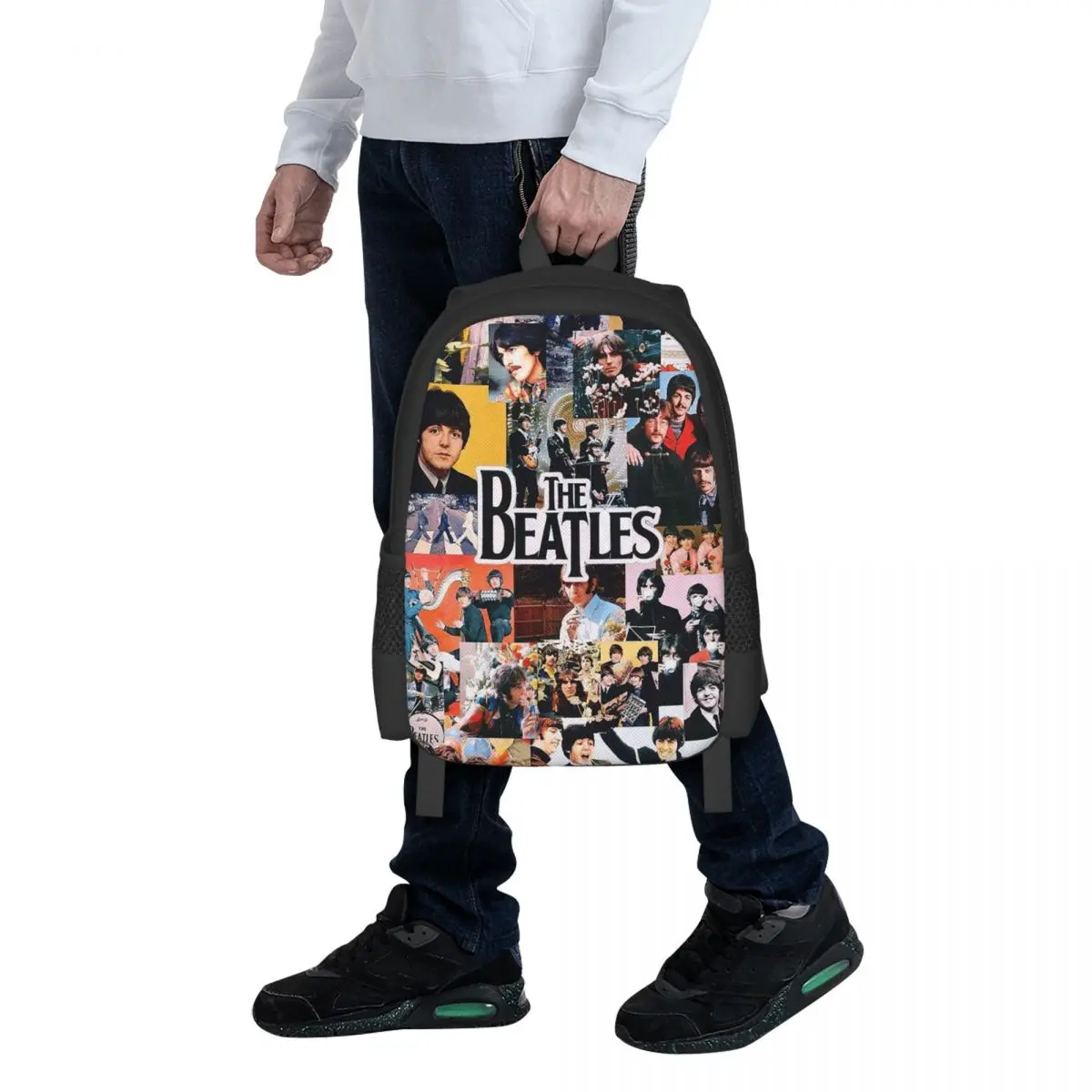 

Harajuku The Beatle Memebers Art Student Backpack School Bag Hiking Travel Daypack for Men Women Fashion Bookbag Shoulder Bags