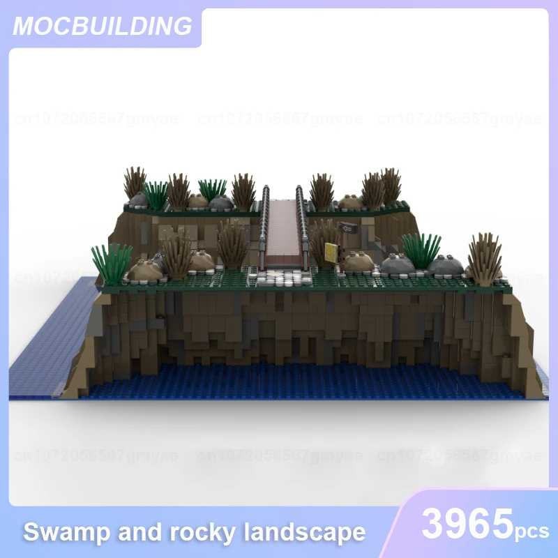 Swamp & Rocky Landscape Model MOC Building Blocks DIY Assemble Bricks City View Creative Display Collection Toys Gifts 3965PCS