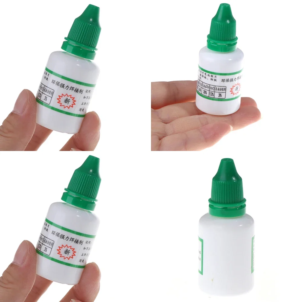 Imagem -04 - Fluxo de Soldagem Confiável Ambiental Líquido Metálico Multifuncional Fluxo de Solda para Aço Inoxidável Níquel Cobre Ferro 20ml 1pc