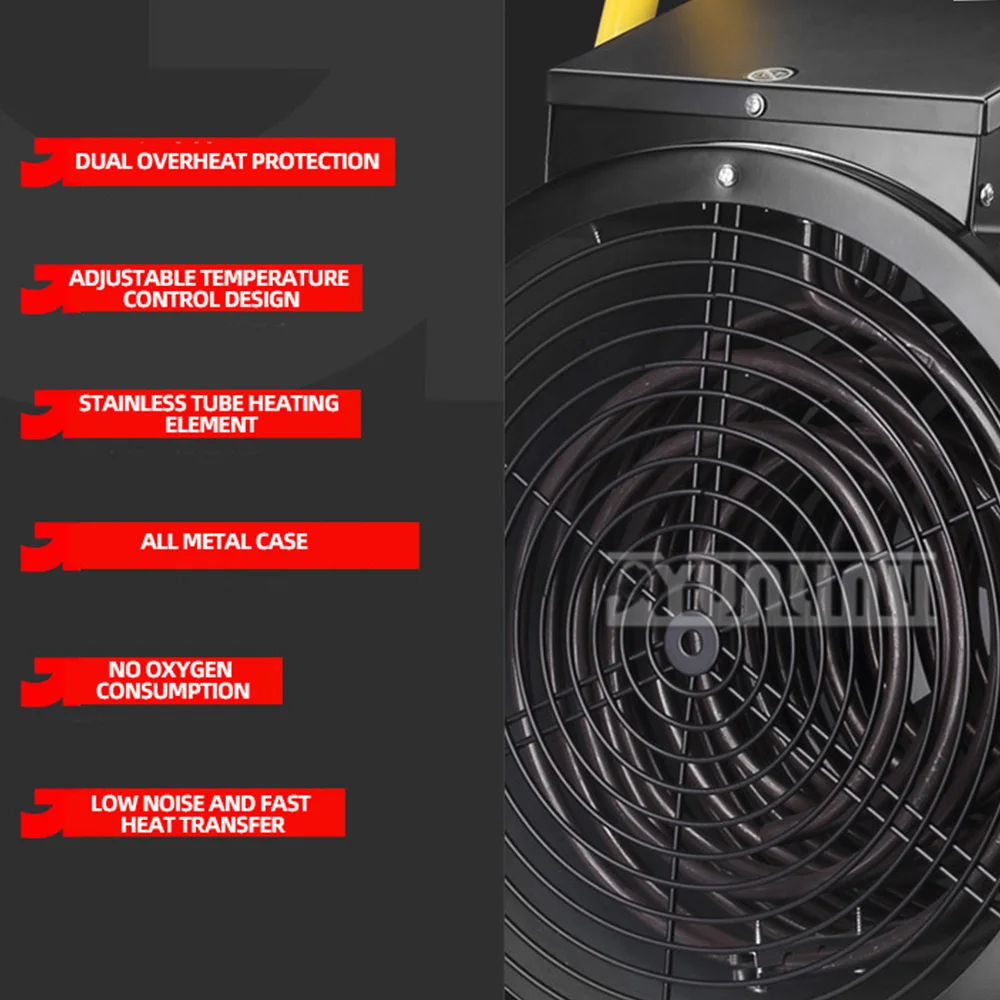 Industrial Electric Heaters Calentador Aire Caliente High-power Electric Heating Fan Commercial Heater