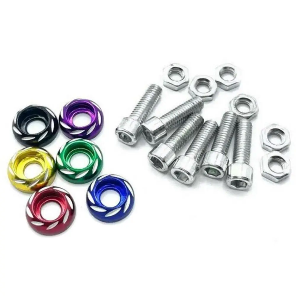 7Colors Motorcycle Screw Nut Portable Universal Cover Shell Motorcycle Color Plate Screw Body Cover Cowling License Plate Screw