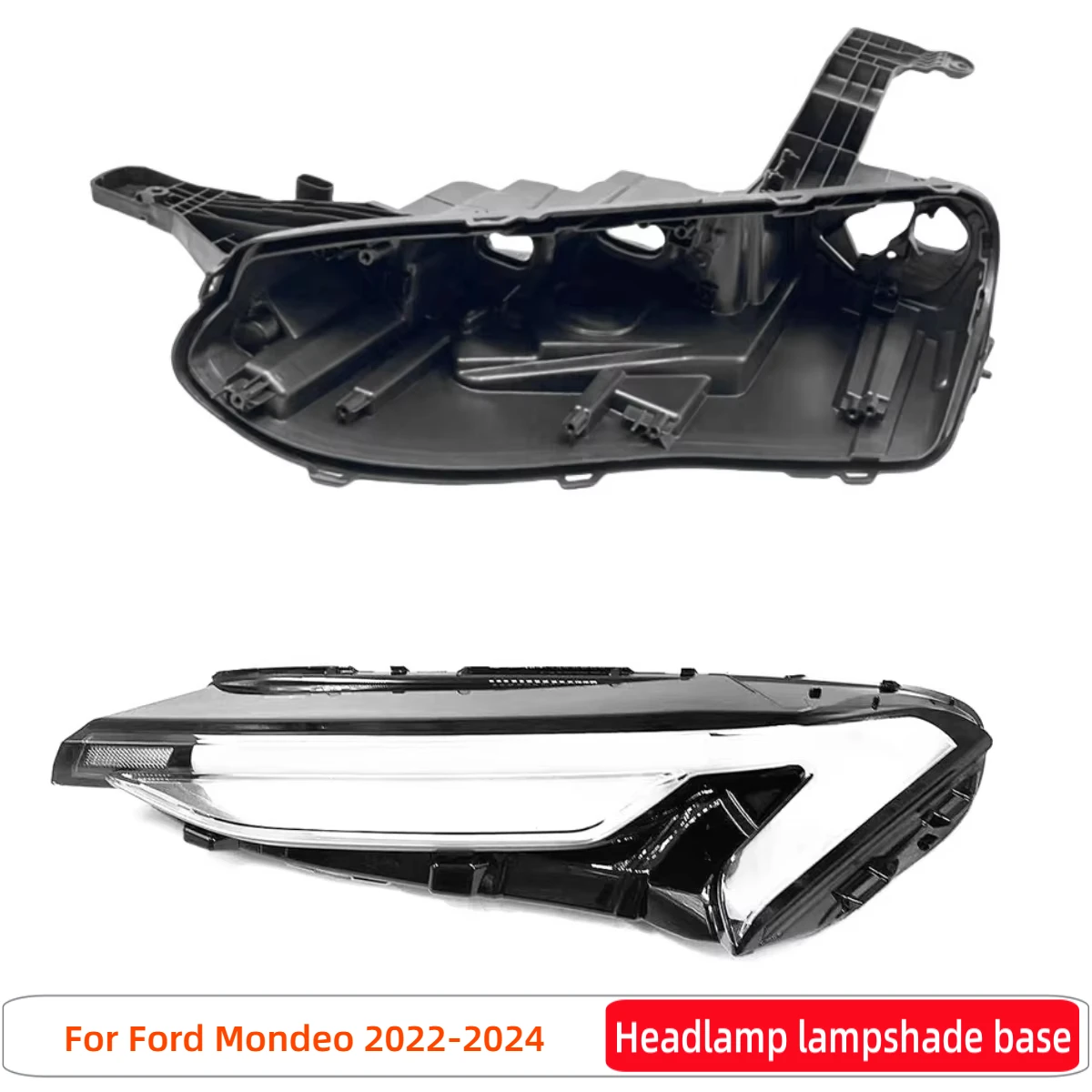 For Ford Mondeo 2022 2023 2024 Articles Cars Base Head Lamp Shell Rear Housing Lamp Cover Front Headlight Cover
