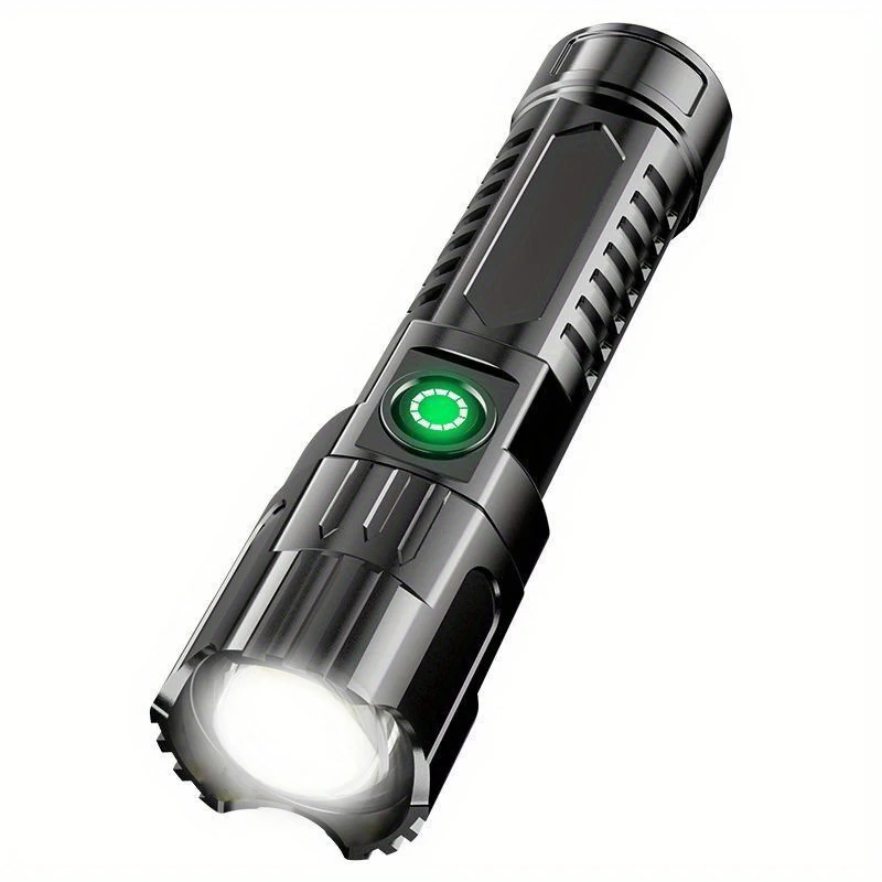 Multifunktion ale explosive Taschenlampe, Teleskop-Zoom-Telespot, USB-Ladestrom anzeige LED
