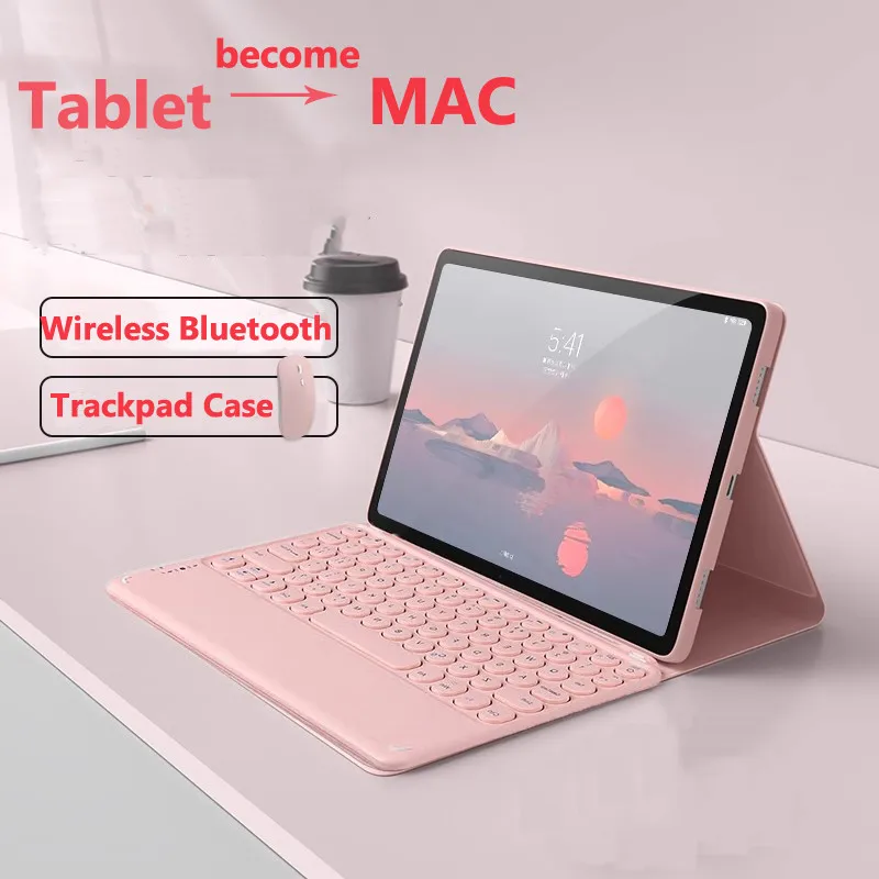 Funda con teclado Trackpad para Xiaomi Redmi Pad Pro 12,1 pulgadas SE 11 10,61 para Xiaomi Pad 5 11 6S Pro 12,4 6 Pro 11 panel táctil incorporado