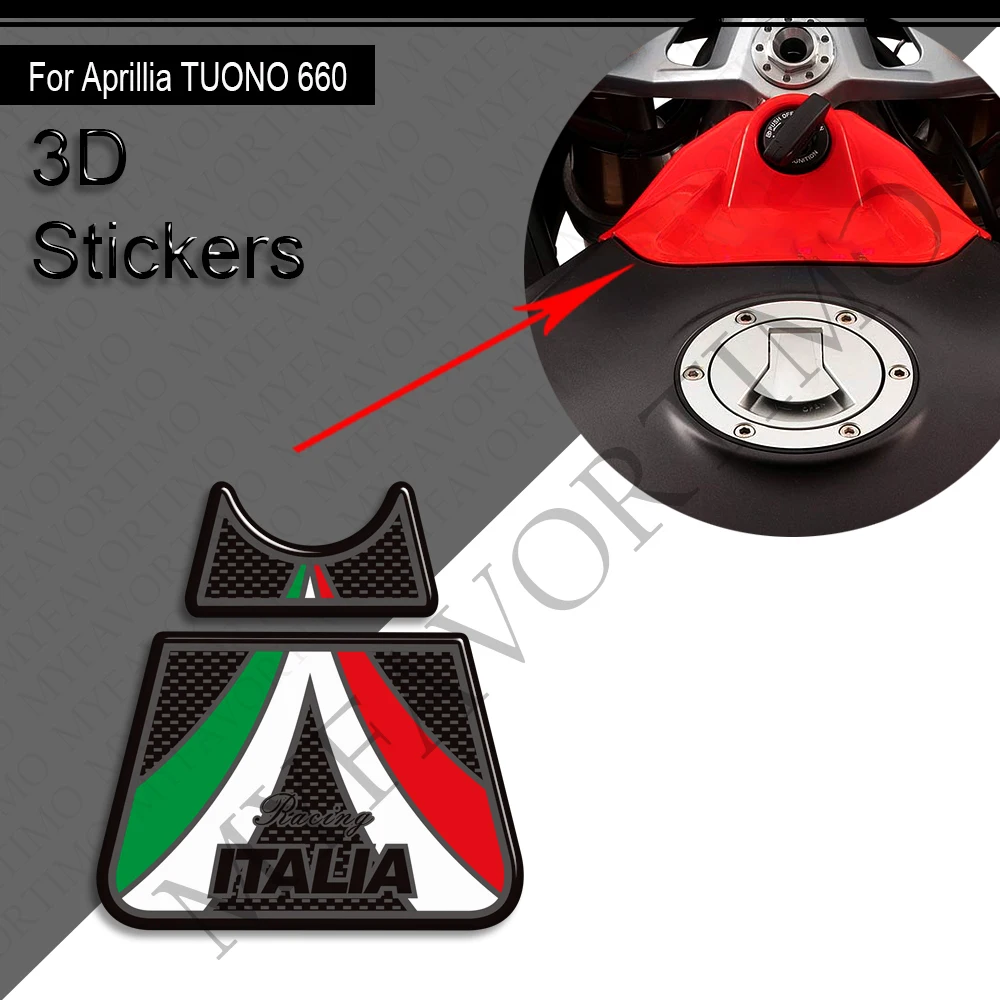 

Motorcycle Windscreen Tank pad Grips Gas Fuel Oil Kit Knee stickers decals Fender Fairing For Aprilia TUONO660 TUONO 660