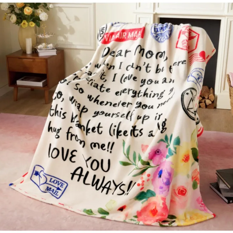 بطانية عيد الأم هدية للأم بطانية أمي ناعمة من الفلانيل للزوجة والجدة هدية عيد ميلاد لابن الابن #2