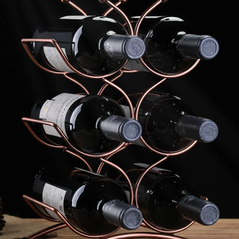 Creative Red Wine Rack Home Decoration Grape Bottle Rack Wine Cabinet Decoration Ornaments Wine Bottle Rack Household CS45