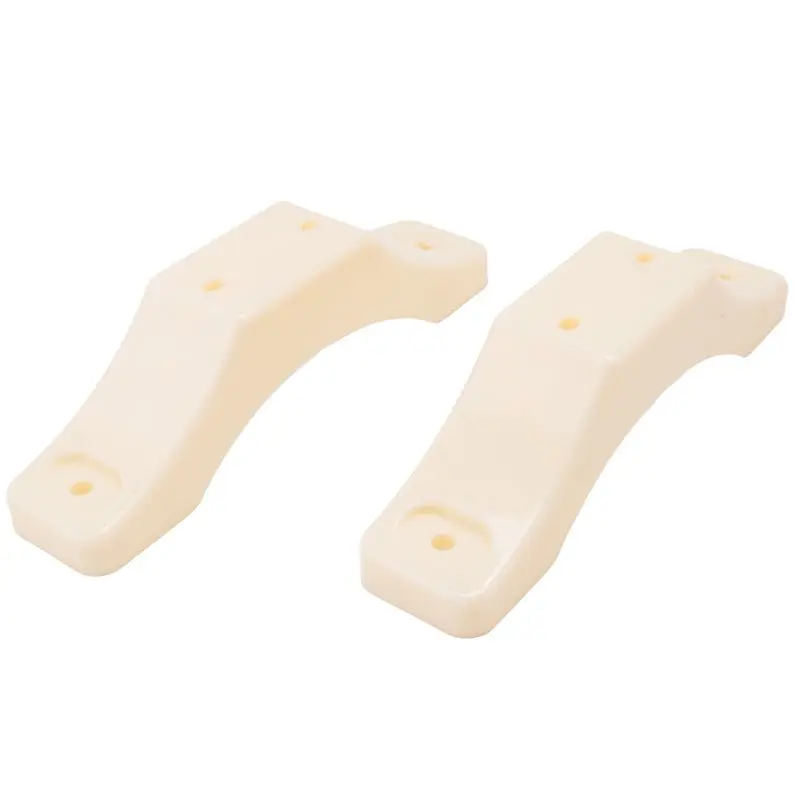 U-Shaped Bracket Caster Electric Heater Foot Stand Adjustable Support Withwheels White