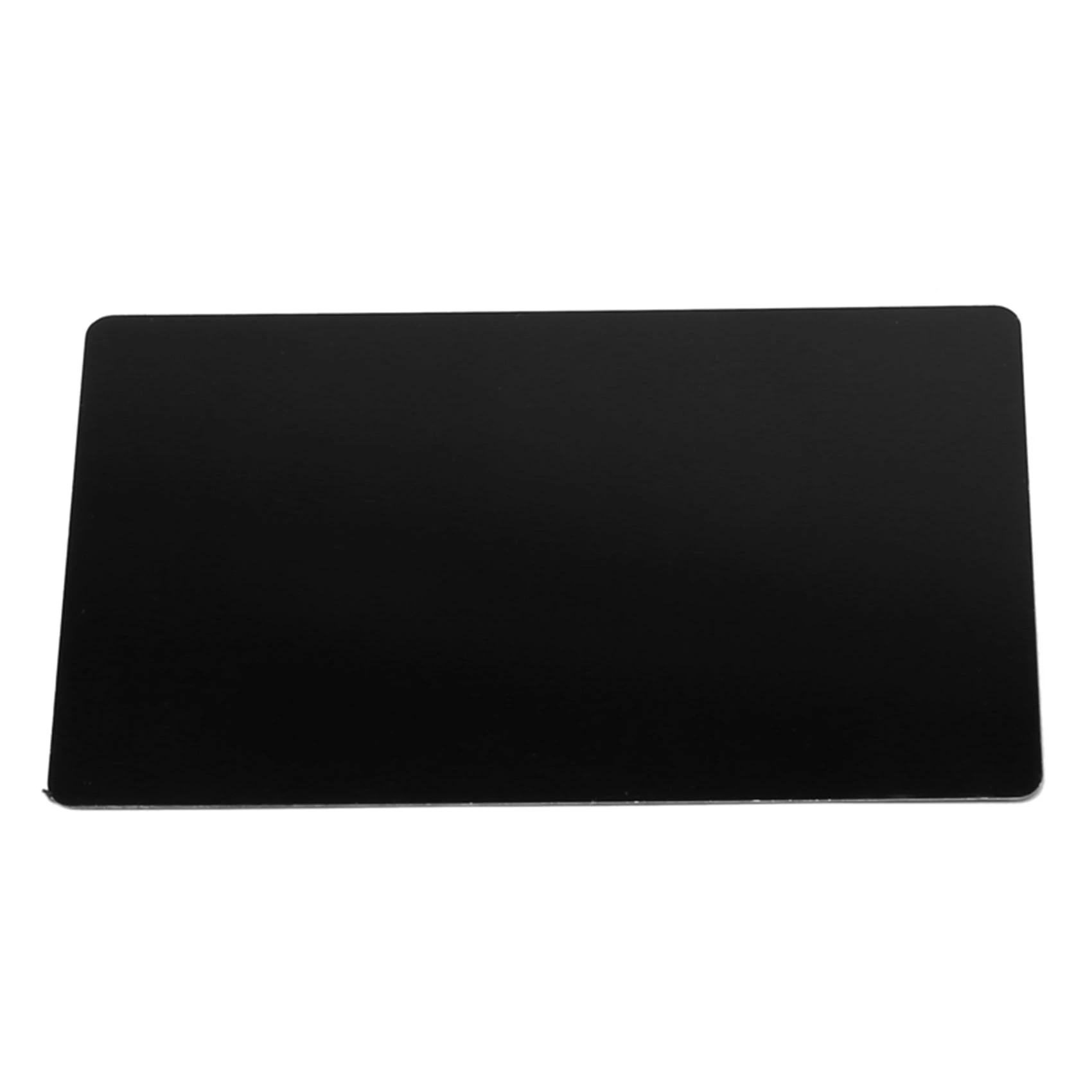 

LLCS-100 PCS Black Aluminum Alloy Card Engraving Metal Business Visit Business Card Blank 0.2Mm Thickness