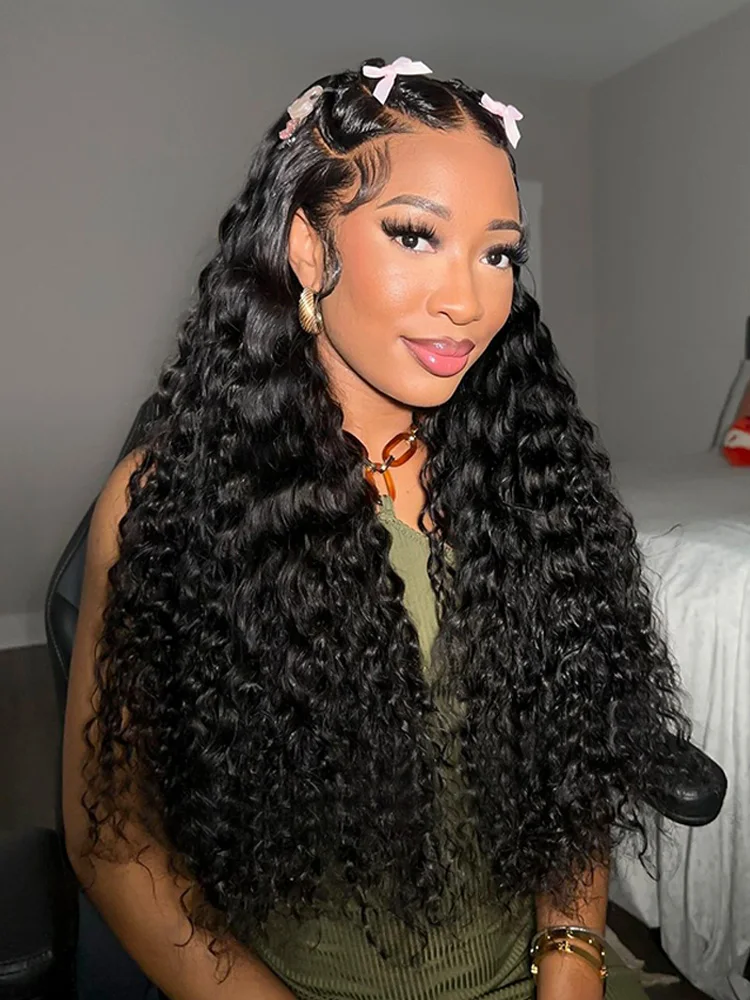 

Alipearl Hair Pre-Braided Stylist Wig Loose Deep Human Hair Wig 13X6 Knotless Super Invisible HD Lace Front Wig