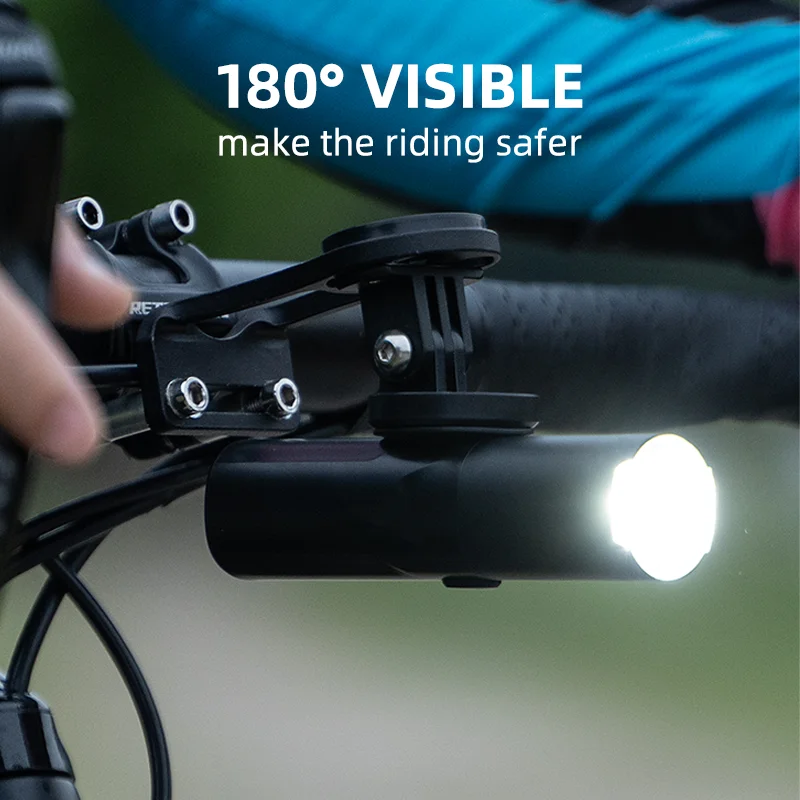 Bicycle Light 800Lumen Bike Headlight 2500mAh Type C Rechargeable Front Bike Light MTB Flashlight IP66 Waterproof Cycling Light