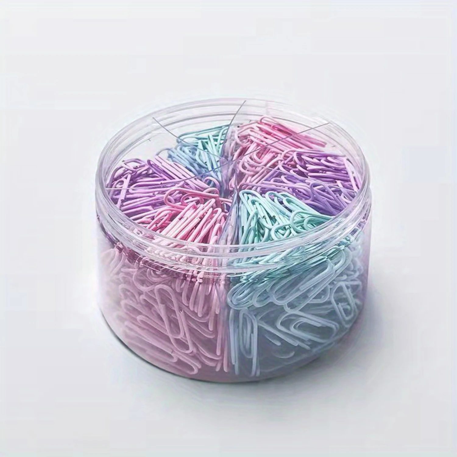 600팩 다색 미끄럼 방지 종이 클립 - 사무실, 학교, DIY용 내구성 및 그립감 보안 - 3가지 색상, 표준 크기 - 다용도 O