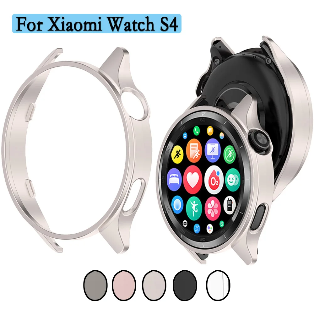 Funda hueca para Xiaomi Watch S4, carcasa protectora duradera y dura para PC, cubierta protectora para reloj, decoración para Xiaomi Watch S4