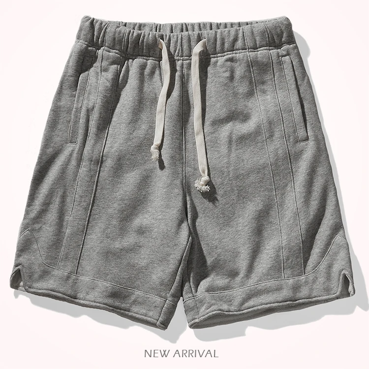 

Summer New Japanese Retro Heavyweight Knitted Terry Sports Shorts Men's Simple Pure Cotton Washed Loose Casual Five-point Pants