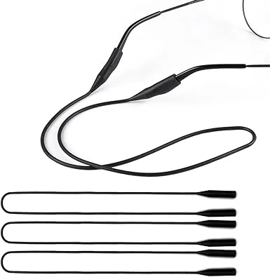 Three-Piece Set Classic Silicone Anti-Slip Silicone Eyeglass Cord Anti-Loss Eyeglass Holder Silicone Neck Strap Eyeglass Lanyard