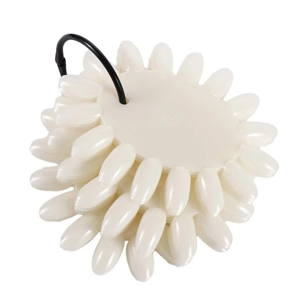 

Palette Round With Ring Nail Art Practice Display Nail Art Polish Color Card DIY Display Tool False Nail Art Tips Display Wheel