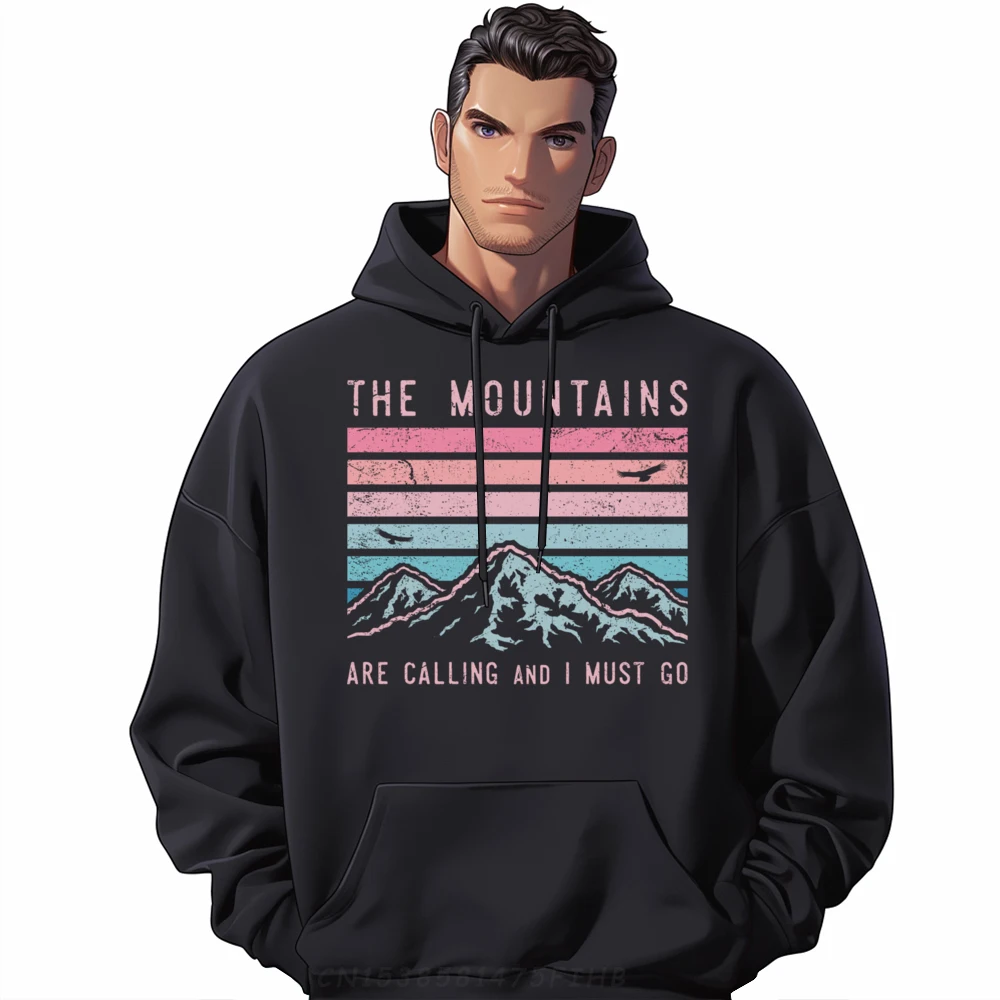 

Mountains Are Calling I Must Go Retro Vintage 80s Mountain 3xl Men Clothing Sweater Memorial Day