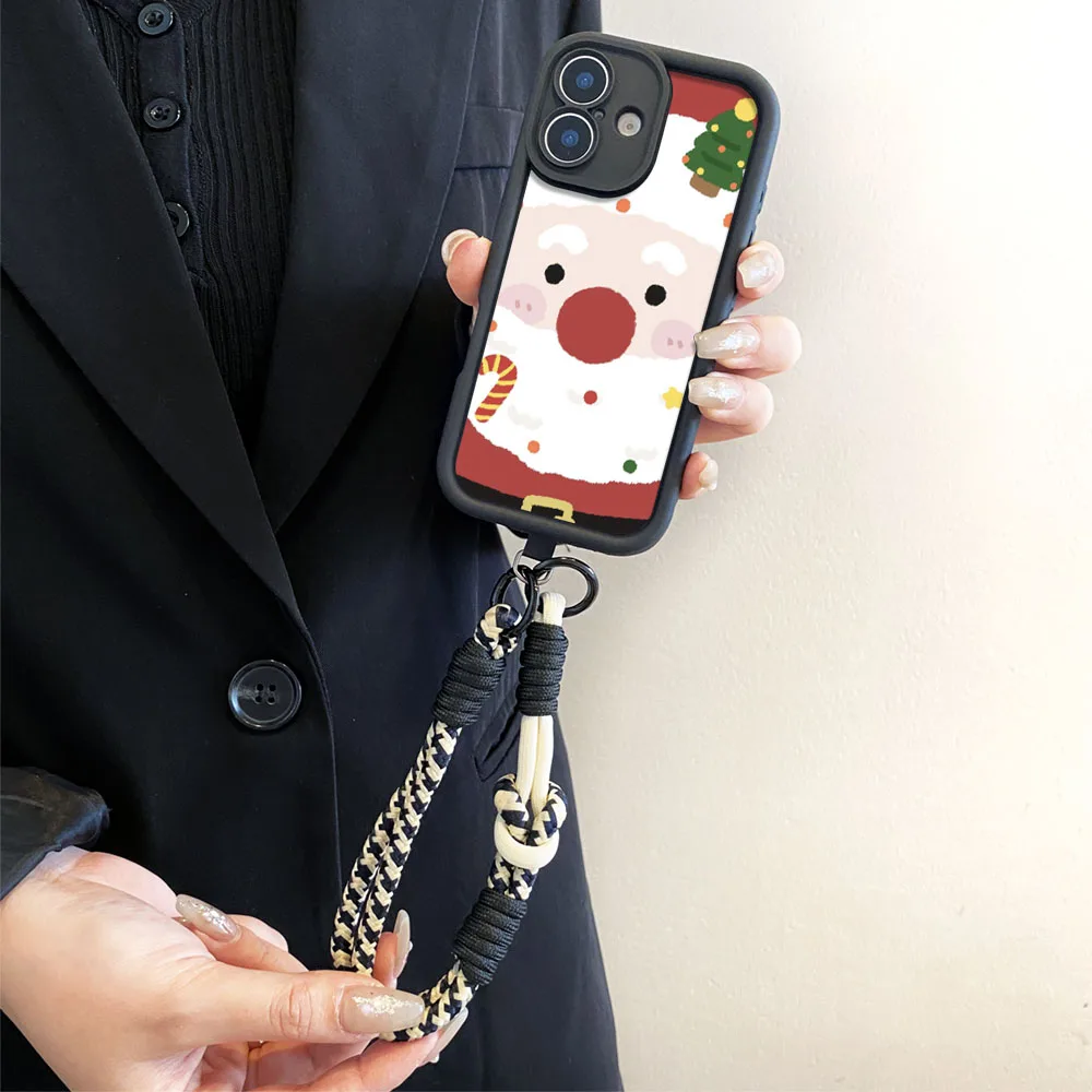 قضية الهاتف لسامسونج A56 55 36 26 16 06 15 35 25 54 34 24 73 53 71 51 31 72 52 32 14 12 17 07 عيد الميلاد Crossbody الحبل #6