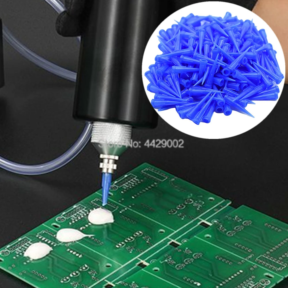 6000 Stück 22G konische Dosierspitzen für Klebstoffe, 30mm konische Dosier-Nadeln, konische stumpfe Spitzen, Set für Lötpasten-Spender – Detail 5