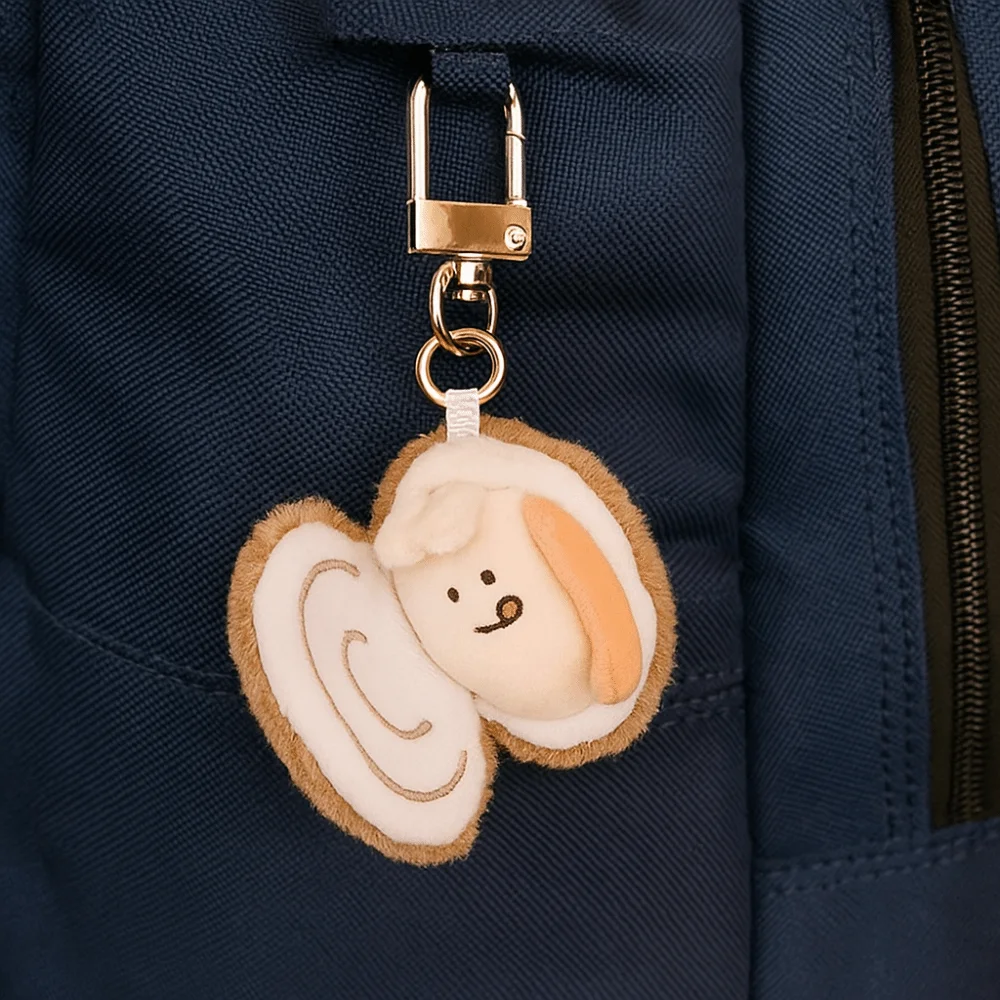 Hanging Ornaments Soft Ocean Animal Keychain Lobster Kawaii Fluffy Sea Keyring Collection PP Cotton Cartoon Pendant Home Decor