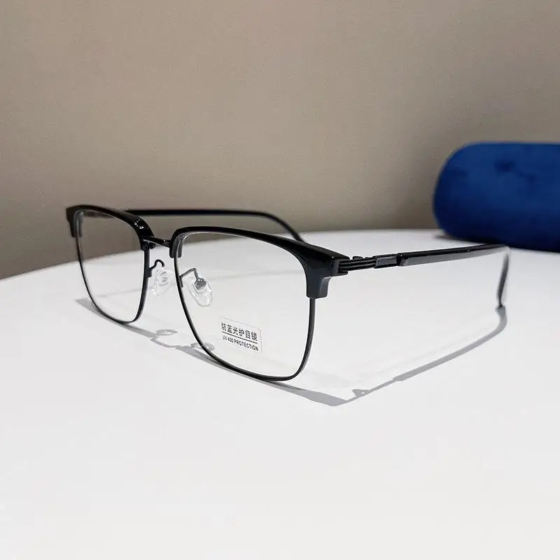 Vazrobe 160mm Oversized Reading Glasses Men Women Tranparent Eyeglasses Frame Male Grey Spectacles for Prescription Lens