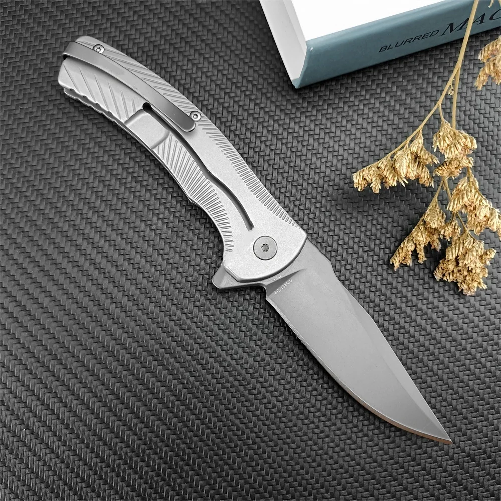 KS 3490 Les George Seguin Pocket Folding Knife 8cr13mov Blade 420 Steel Handle Outdoor Camping Hunting Knives Tactical EDC Tool