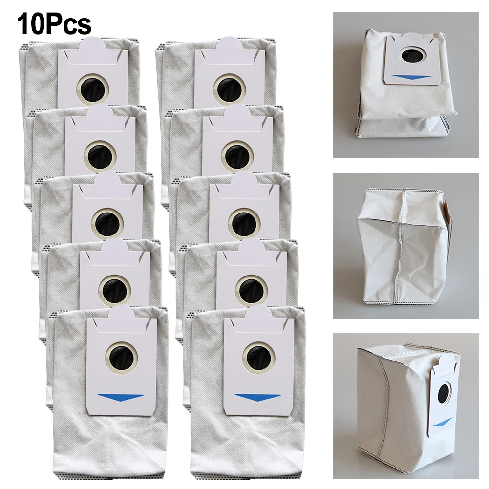 10pcs Dust Bags For Ecovacs T30S/T30S AI Care/T30S PRO Robot Vacuum Cleaner Home Improvement Cleaning Tool Dust Bags Spare Parts