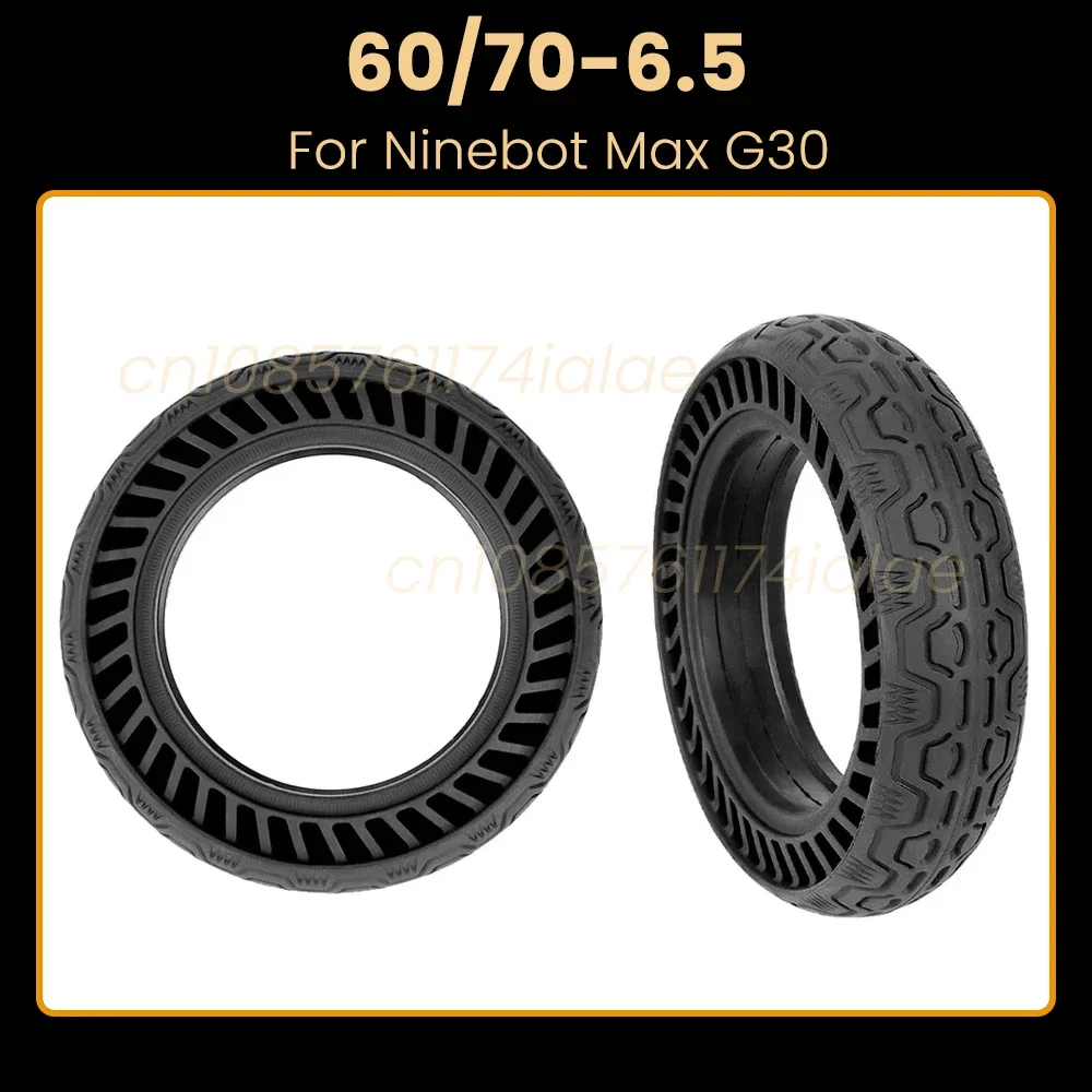 

10Inch 60/70-6.5 Off-Road Solid Tires 10x2.5 For Ninebot Max G30 G30D G30E Scooter Wear-resistant Puncture-proof Tire Parts