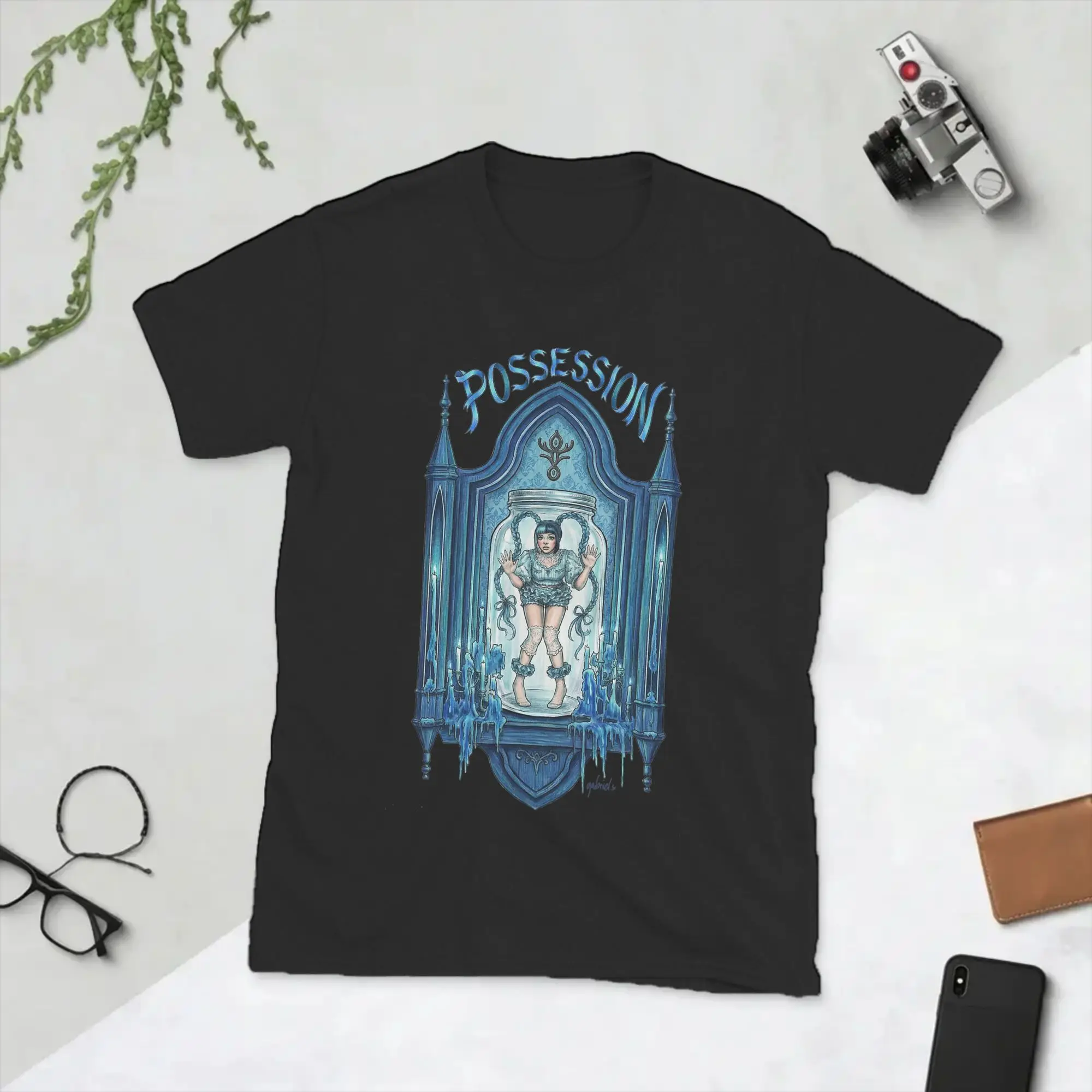 Melanies Martinez Possession T Shirts Men's  Cotton Casual T-Shirt Crewneck  Tees Short Sleeve Tops New Arrival