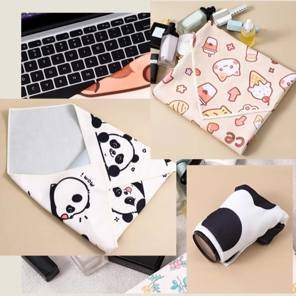 Capybara Folding Cosmetic Bag Cute Anti Scratch Self-adhesive Camera Storage Bag Convenient Soft