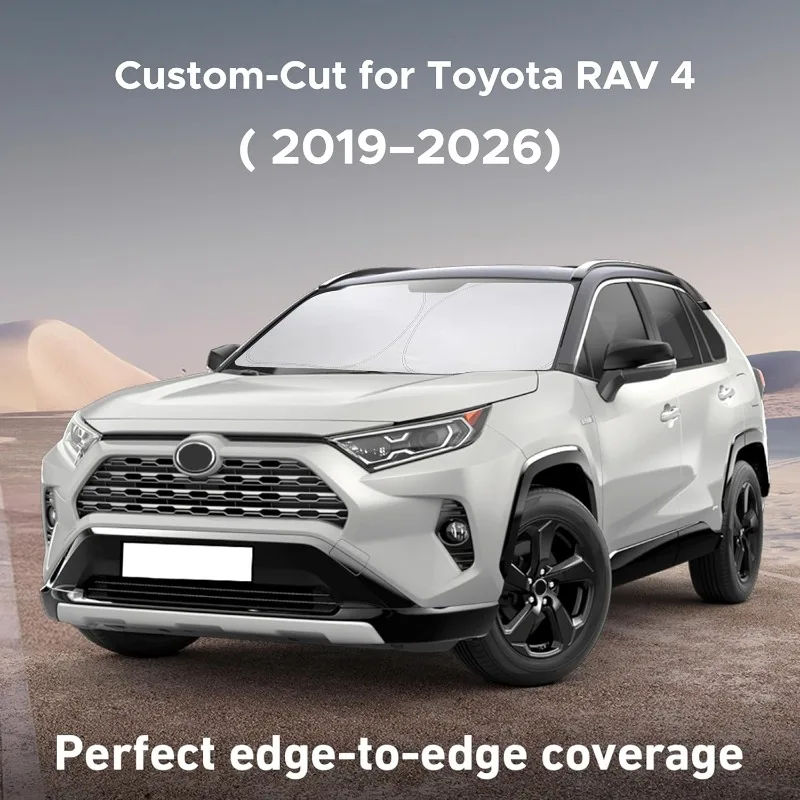 Protetor Solar para Para-brisa Frontal do Toyota RAV4 2019-2024 2025 2026 LE XLE Premium XSE Limited SE TRD Off-Road