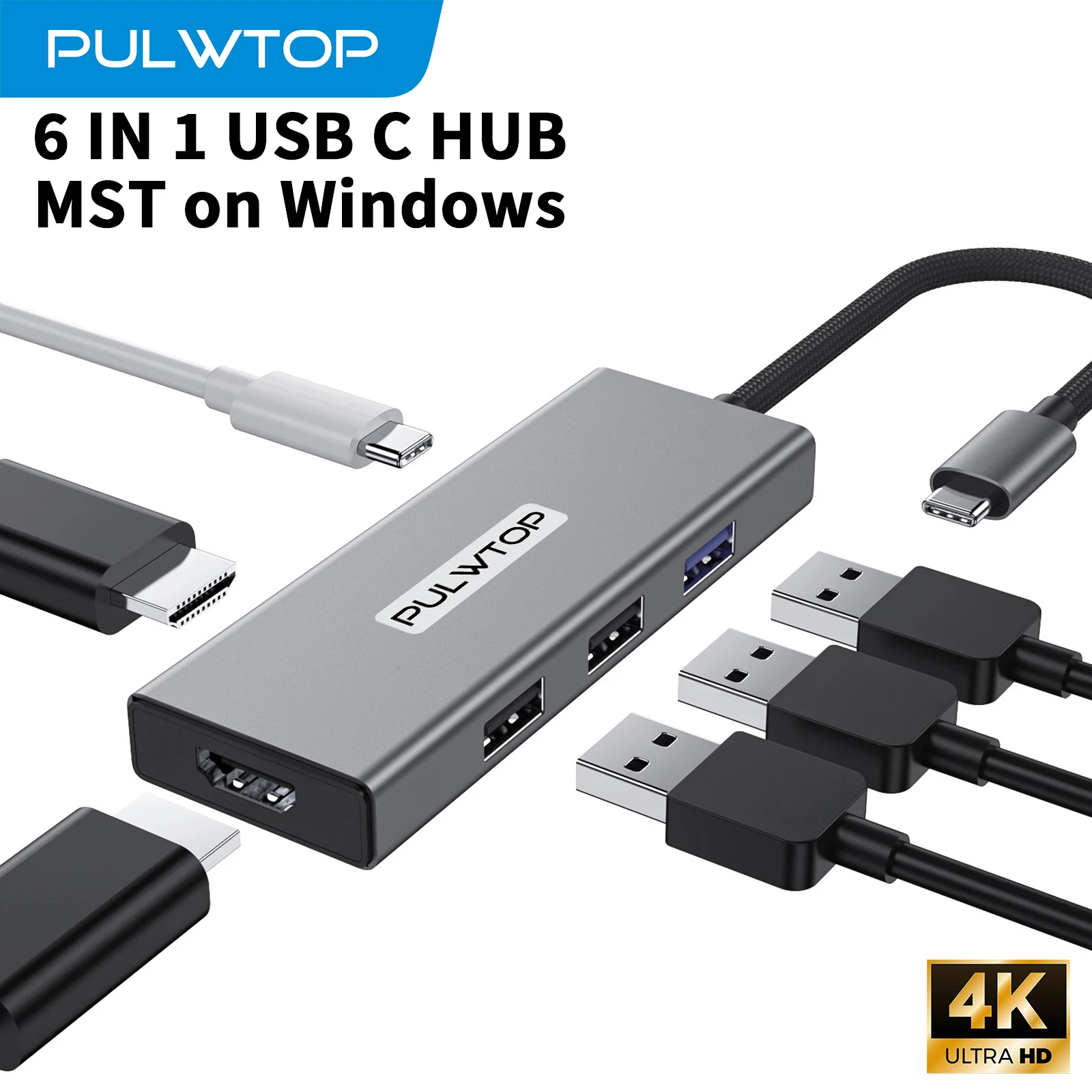 Pulwtop 6 N 1 Usb C…