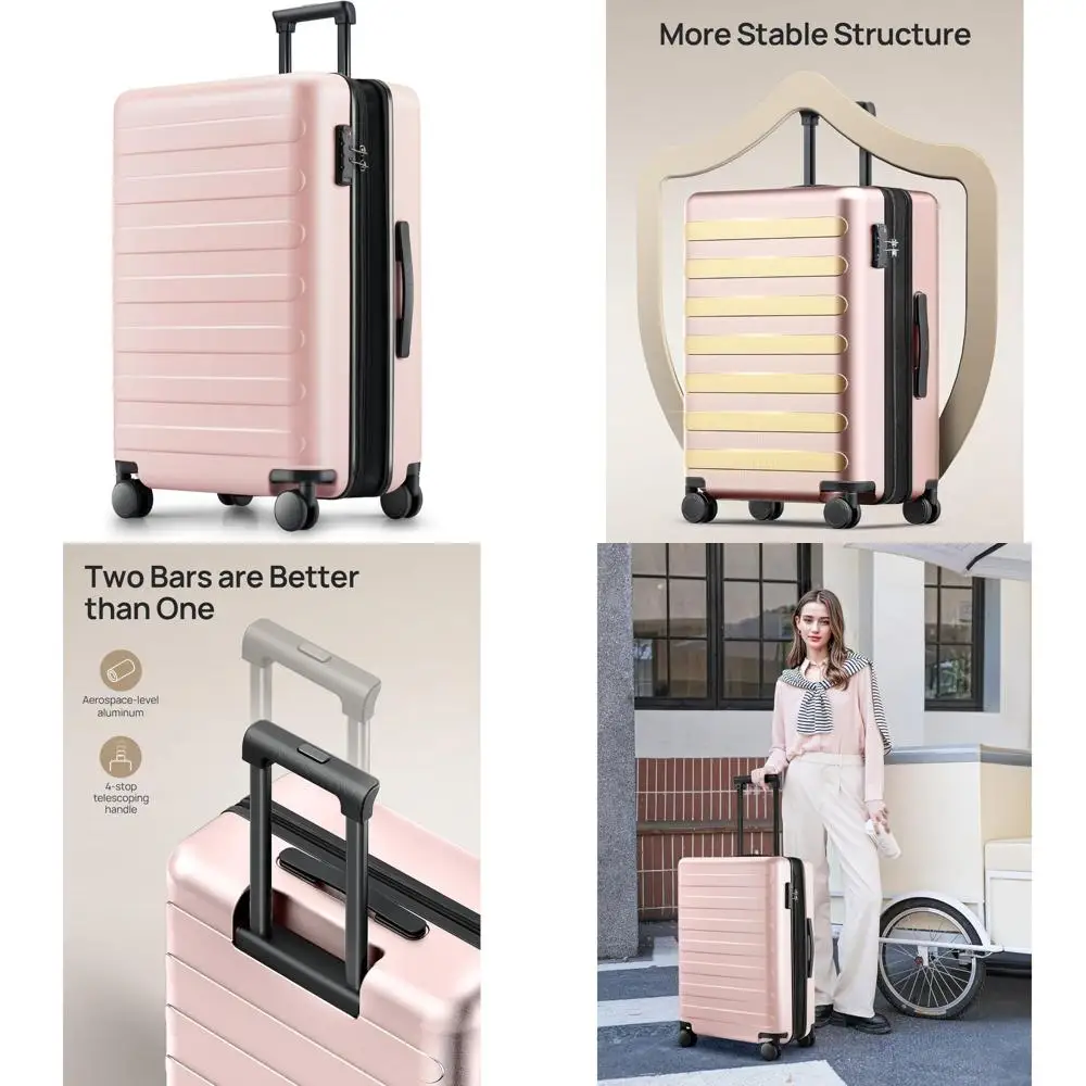 

Expandable Hard Shell PC Luggage 28 Inch with Smooth Spinner Wheels - Lightweight Large Checked Suitcase for Travel