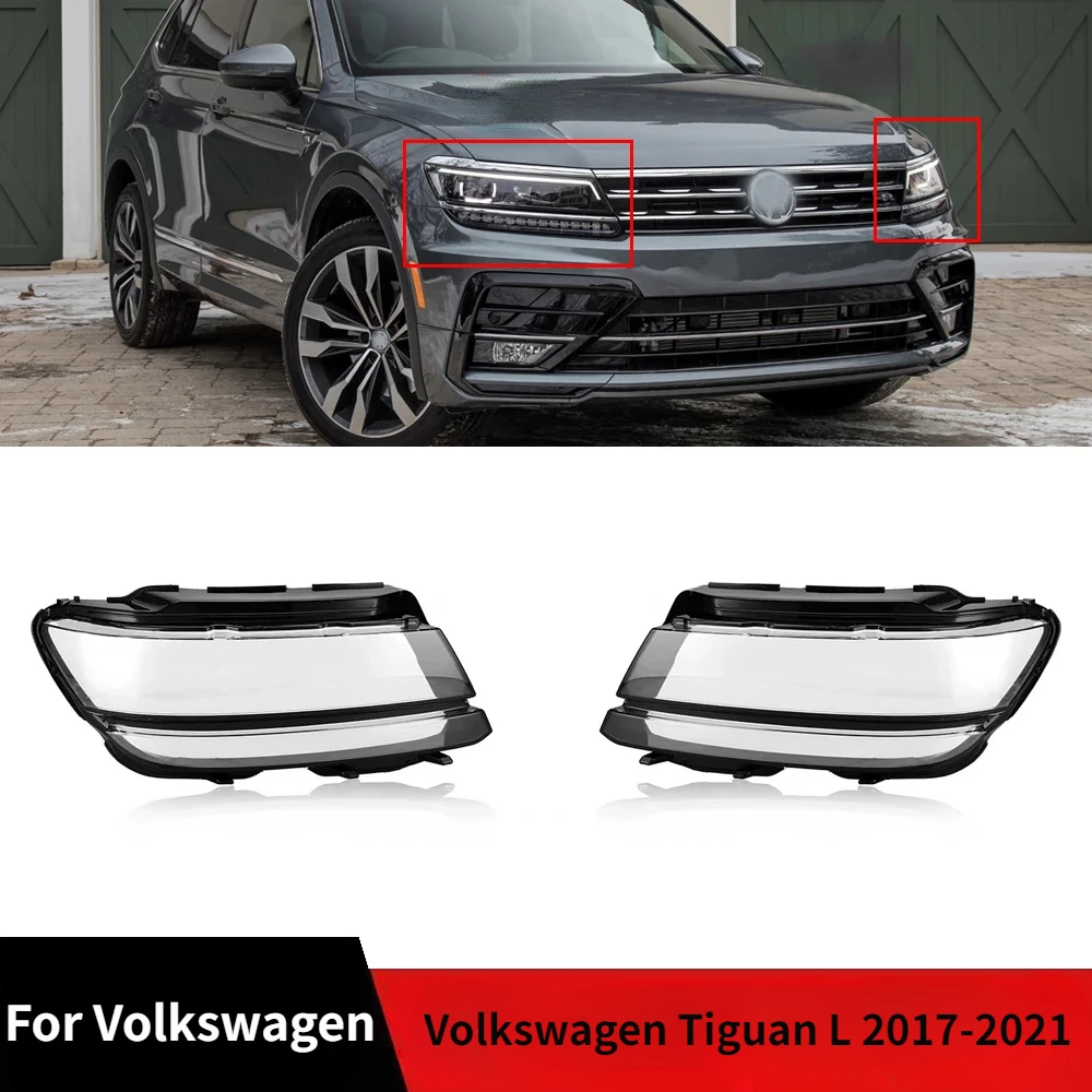 

Car Front Headlight Cover For Volkswagen Tiguan L 2017-2021 Lens Headlamps Transparent Glass Lampshade Lamp Shell Auto Parts