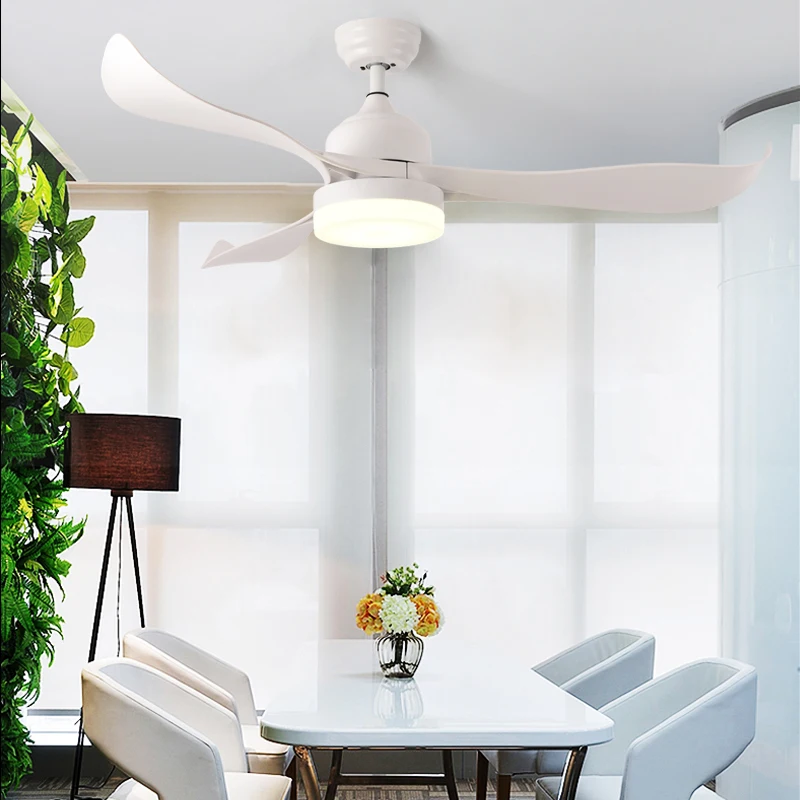 TINNY Modern Ceiling Fan Lights With Remote Control Fan Lighting Decorative For Home Living Room Bedroom Restaurant