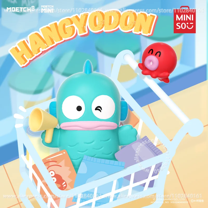 

MINISO Blind Bag Sanrio Members Day Collection Fun Beans Hangyodon Ugly Fish Children's Toy Kawaii Decorative Birthday Gift