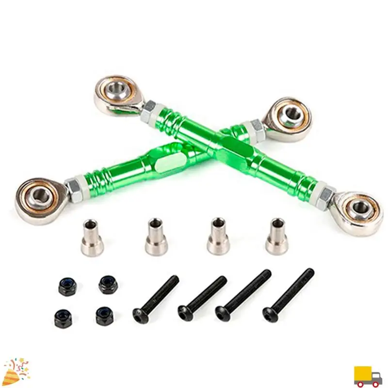 CNC Metall Krawatte Zugstange Set Für 1/5 HPI KM ROVAN BAJA 5B 5T 5SC SS Rc Auto Spielzeug ersatz Zubehör Grün