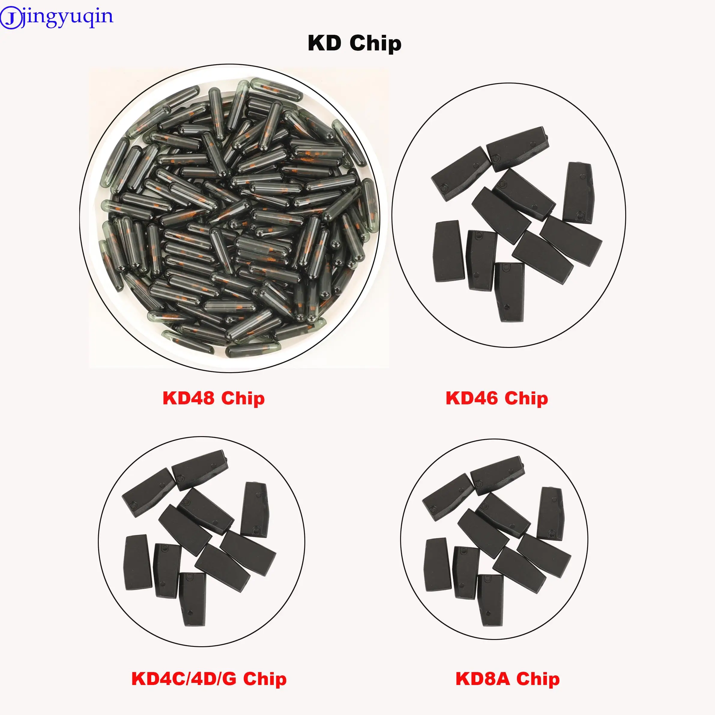 jingyuqin KD Transponder Chip KD4D KD46 KD48 KD 8A H ID4C ID4D ID46 4C 4D G ID46 ID48 Copy Chip for KEYDIY KDX2 Key Programme