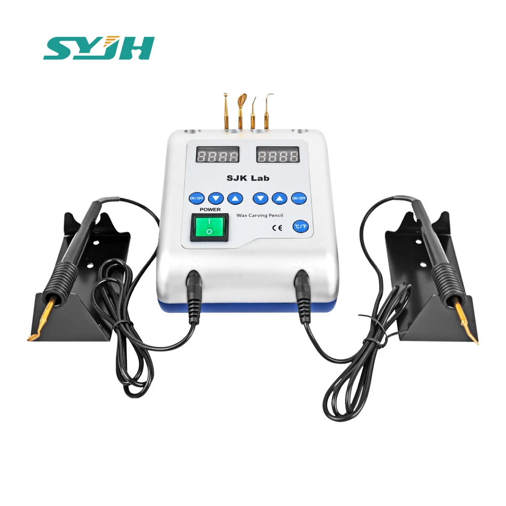 SYJH Dental Lab Electric Waxer Knife Copper Tool 6 Wax Tips+2 Pens 110V/220V For Carving Molding Wax Patterns Dental Equipment