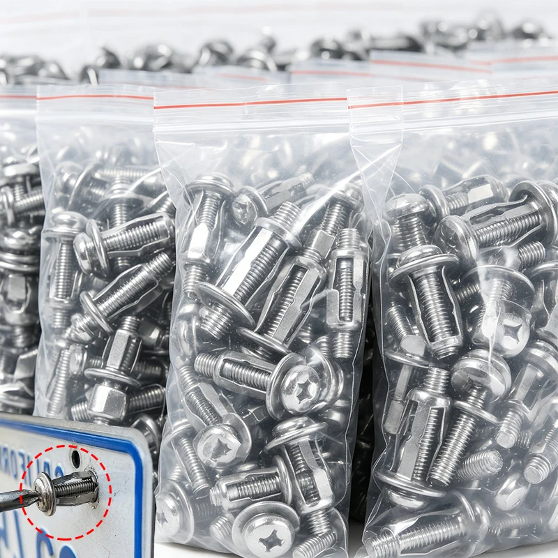 

Expansion Screw Petal Nut Hollow Wall Anchors Nuts Kit with Screws for Curtain Expansion Clamp Petal Rivet Lock Jack Nut Bolt