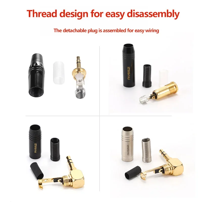 

REAN Male/female Jack 3.5mm Plug Headphone Cable Small Three-core Plug Stereo/mono Wire Diameter 4.5-8.5mm