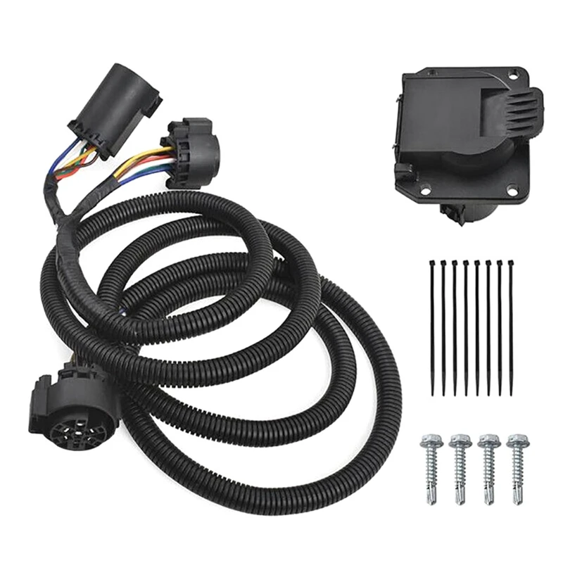 56070 7 Pin Truck Trailer Wiring Harness Extension For Ford Dodge Chevrolet Toyota Nissan