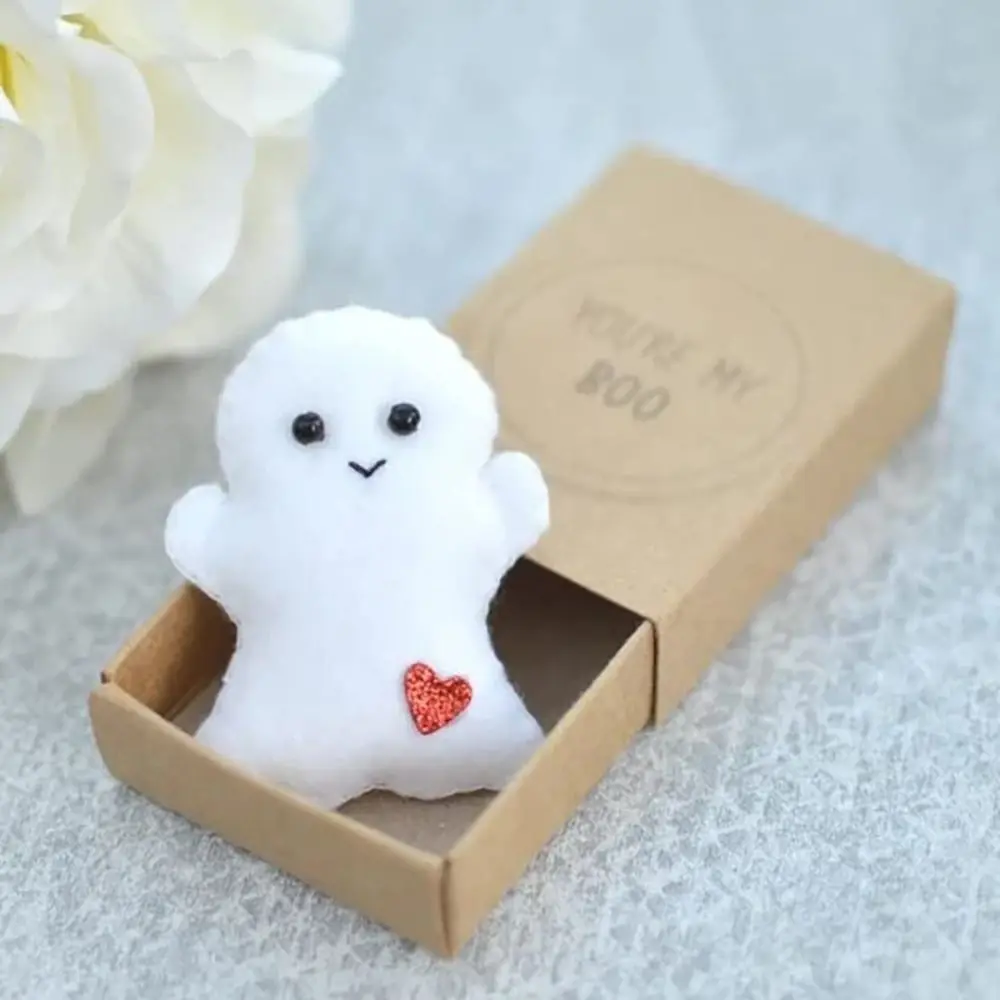 Creative Mini Ghost Doll Love Hugs Little Ghost Greeting Card Plush Ghosts Box Home Decor