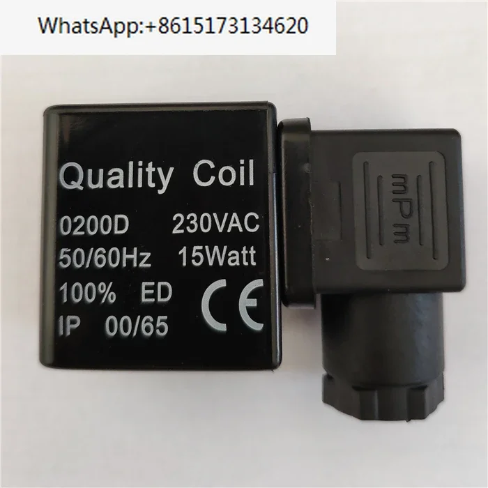 

Air compressor drain valve solenoid valve coil Quality Coil 0200D 230V 15watt