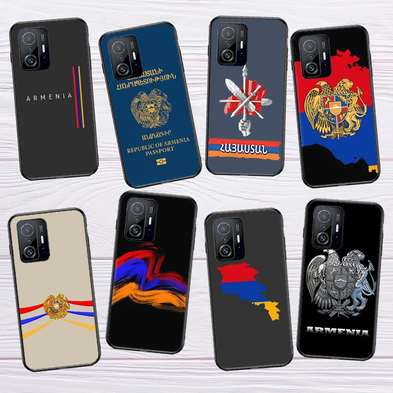 Armenia Armenians Flag Phone Case For POCO F5 X5 X3 Pro X4 F4 GT F3 M5 C40 Xiaomi 12 Lite 12X 11T 12T 13 Pro Cover